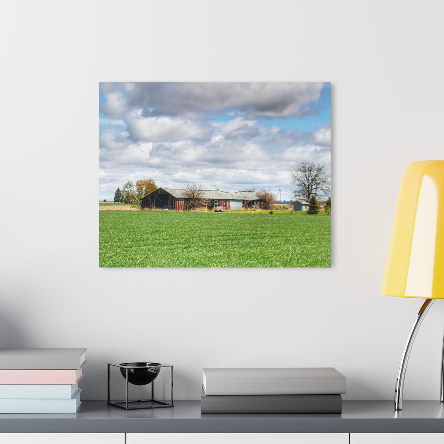 U R There Photography Rescue Road Rusted Shack Rustic Farmhouse Acrylic Wall Print