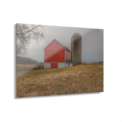 U R There Photography Brocker Road Red II Rustic Farmhouse Acrylic Wall Print
