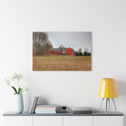 U R There Photography Kidder Road Reds Rustic Farmhouse Acrylic Wall Print