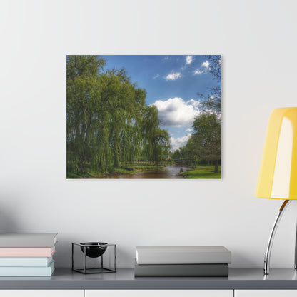 Barn Boutique Modern Farmhouse Acrylic Wall Print| Cramton Park Bridge in Lapeer I