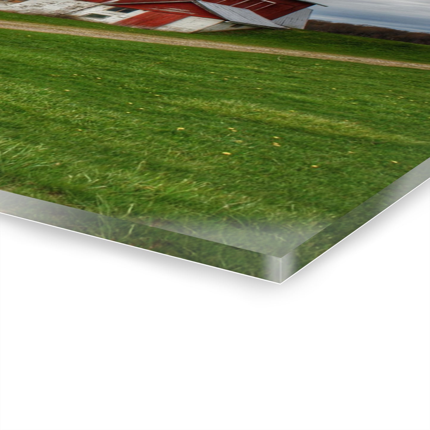 U R There Photography Fostoria Red II Rustic Farmhouse Acrylic Wall Print