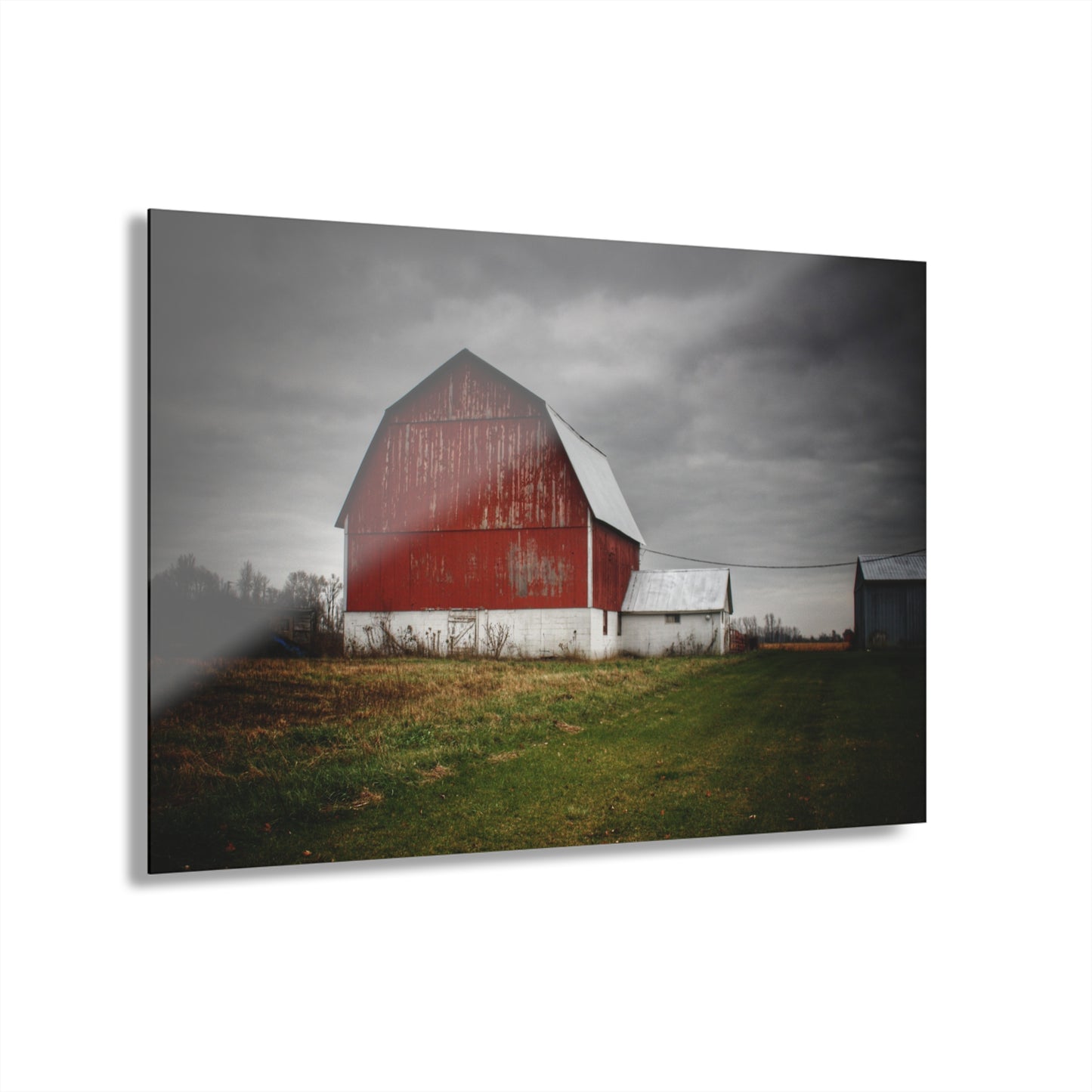 U R There Photography Mills Road Red II Rustic Farmhouse Acrylic Wall Print