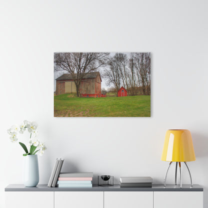 U R There Photography Lake George Red II Rustic Farmhouse Acrylic Wall Print