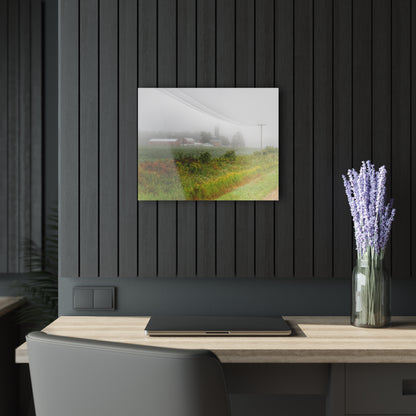 U R There Photography Beyond the Fog Rustic Farmhouse Acrylic Wall Print