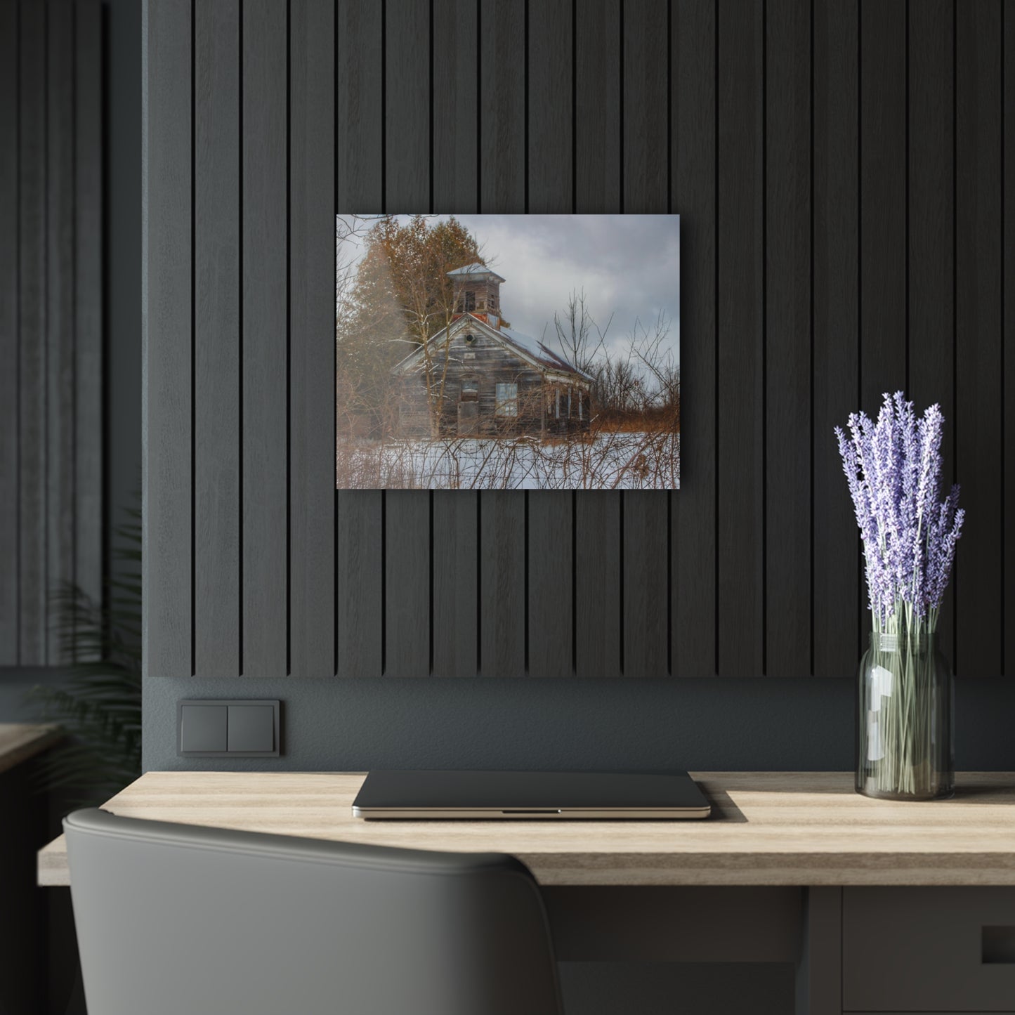 U R There Photography Vermilya Schoolhouse II Rustic Farmhouse Acrylic Wall Print