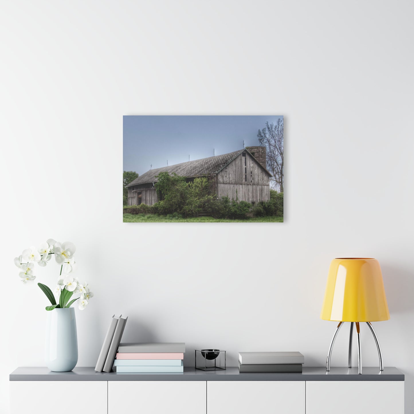 U R There Photography Wilder Road Grey I Rustic Farmhouse Acrylic Wall Print