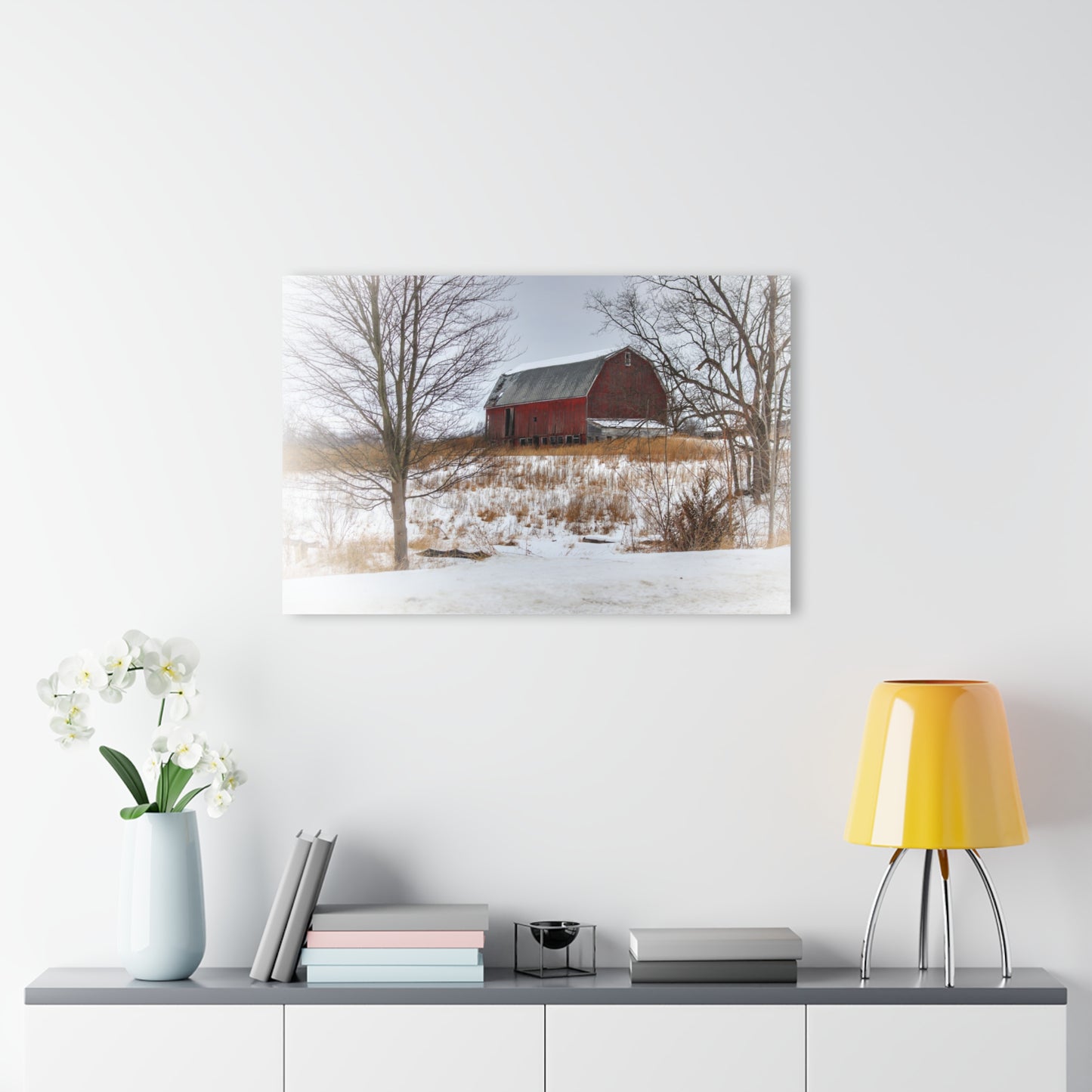U R There Photography Hadley Red II Rustic Farmhouse Acrylic Wall Print