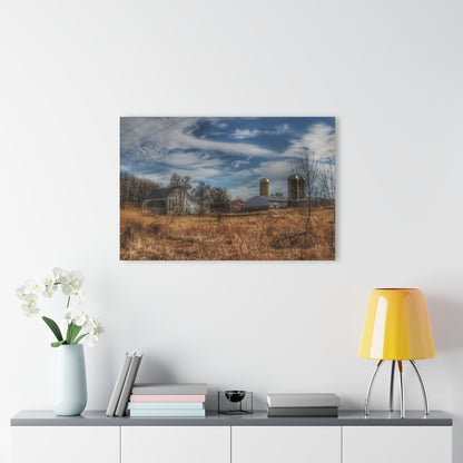 U R There Photography Newark Road White II Rustic Farmhouse Acrylic Wall Print