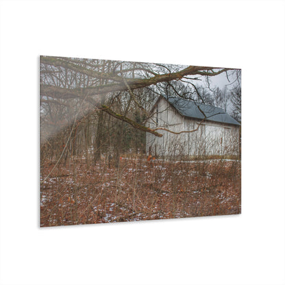 U R There Photography Norway Lake Hidden White Rustic Farmhouse Acrylic Wall Print