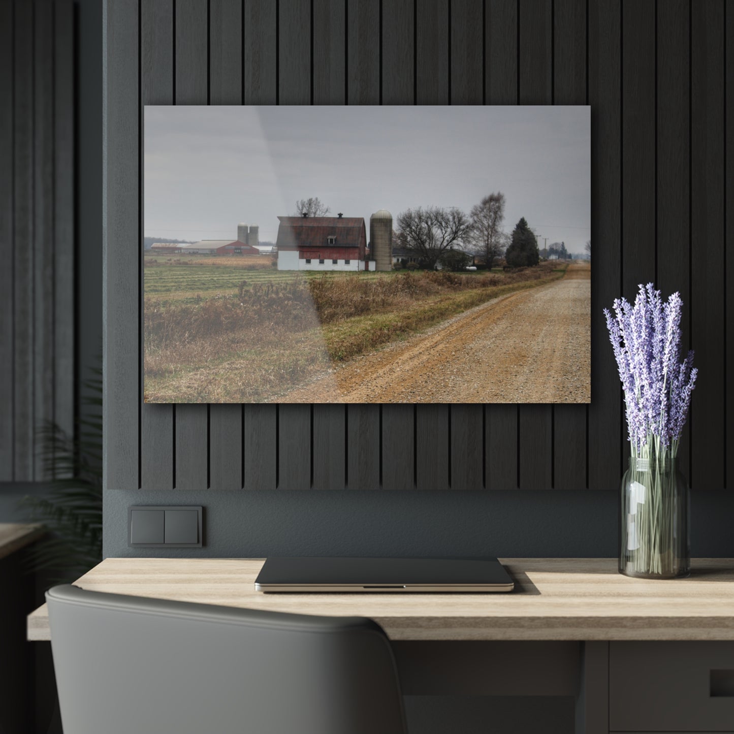 U R There Photography Gates Road Farm Rustic Farmhouse Acrylic Wall Print