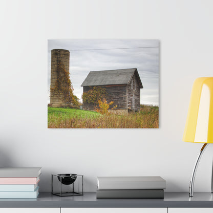 U R There Photography Fisher Road Grey Rustic Farmhouse Acrylic Wall Print