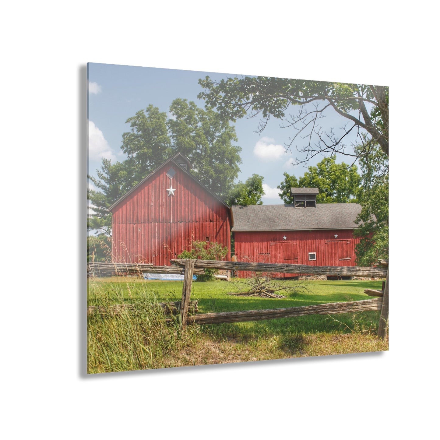 U R There Photography Hollow Corners Star Barn Rustic Farmhouse Acrylic Wall Print