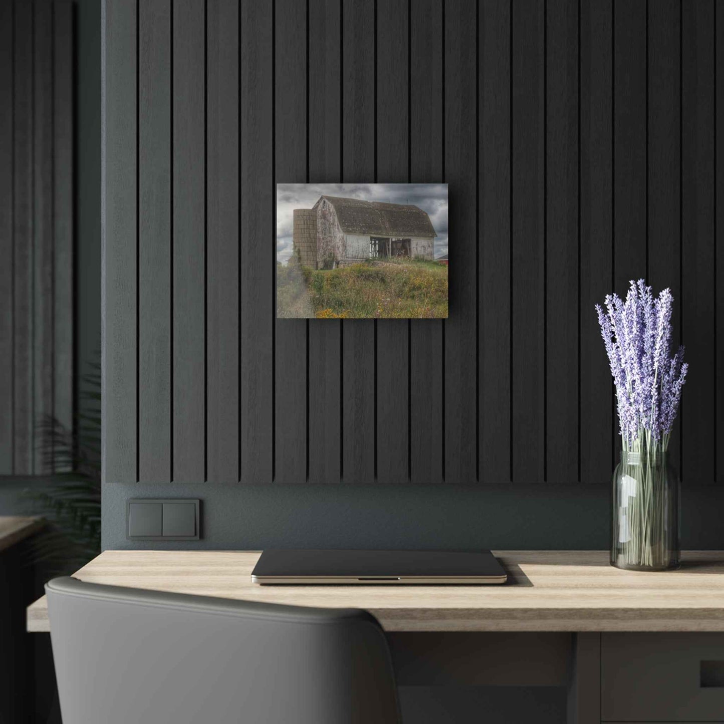 U R There Photography Castle Road White Rustic Farmhouse Acrylic Wall Print