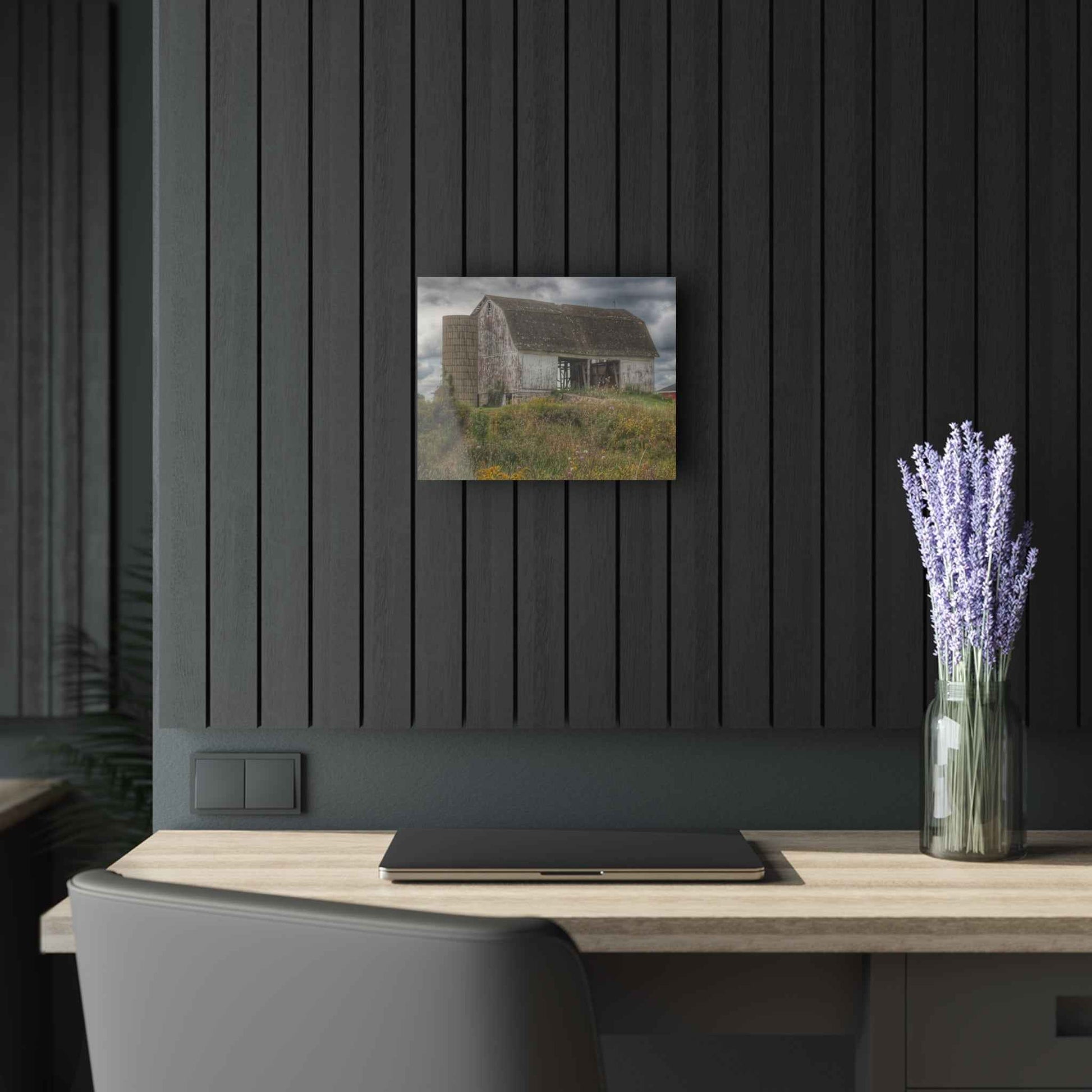 U R There Photography Castle Road White Rustic Farmhouse Acrylic Wall Print
