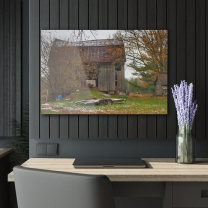 U R There Photography Frenchline Road Old Grey Rustic Farmhouse Acrylic Wall Print