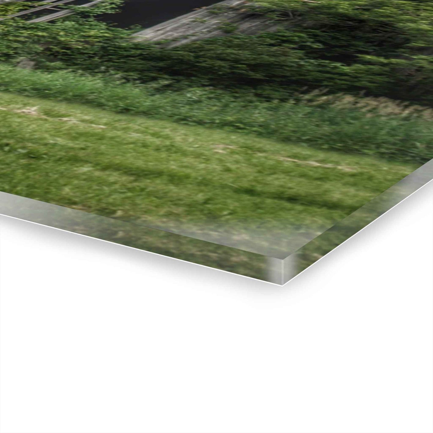 U R There Photography Hunters Creek Forgotten Grey Rustic Farmhouse Acrylic Wall Print