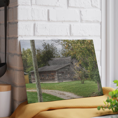 U R There Photography Hayes Road Hidden II Rustic Farmhouse Tempered-Glass Cutting Board