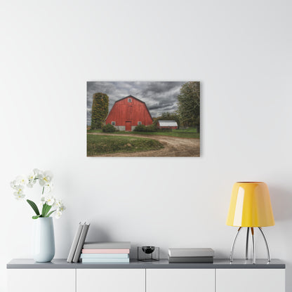 U R There Photography Horton Road Red and Silo Rustic Farmhouse Acrylic Wall Print