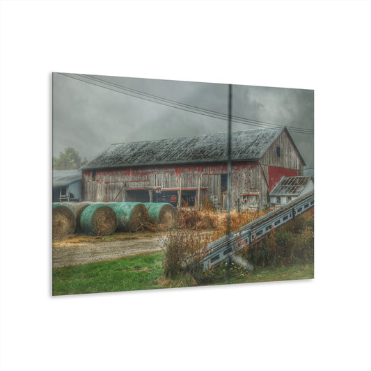 U R There Photography Richville Road Grey I Rustic Farmhouse Acrylic Wall Print