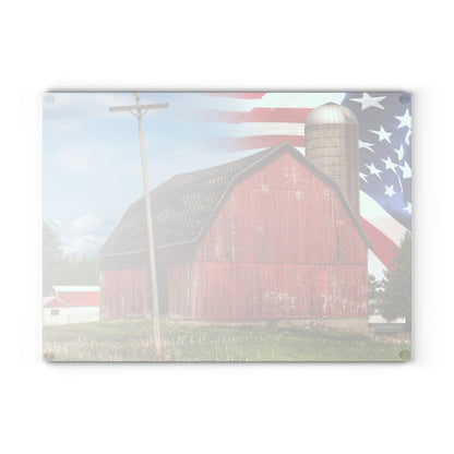 U R There Photography An American Farm I Rustic Farmhouse Tempered-Glass Cutting Board