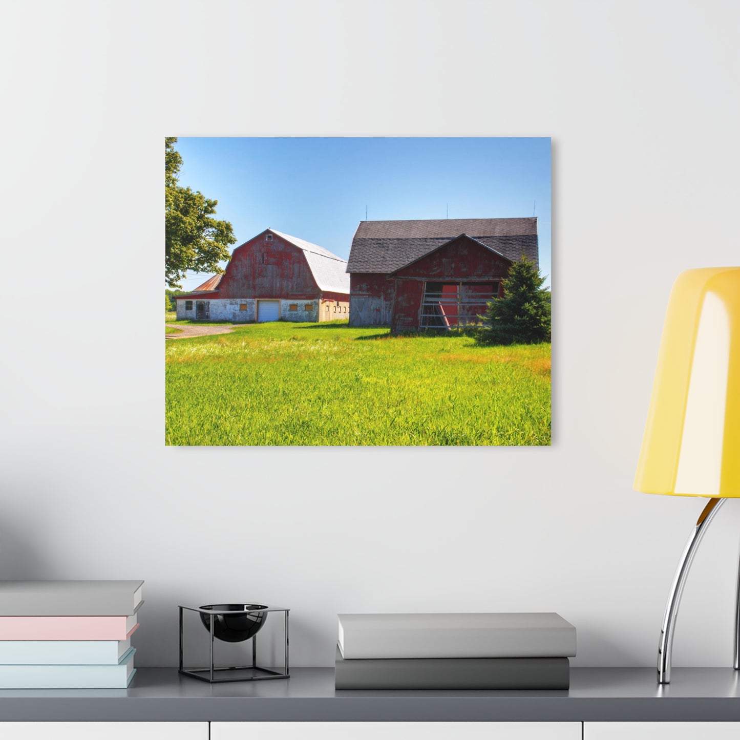 U R There Photography Atwell Road Trio Rustic Farmhouse Acrylic Wall Print