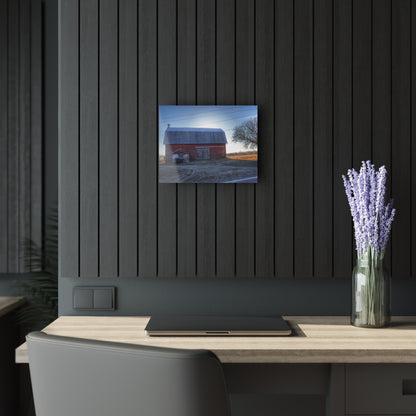 U R There Photography Rochester Red on a Spring Morning Rustic Farmhouse Acrylic Wall Print