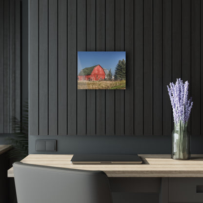 U R There Photography Elmwood Road Red III Rustic Farmhouse Acrylic Wall Print