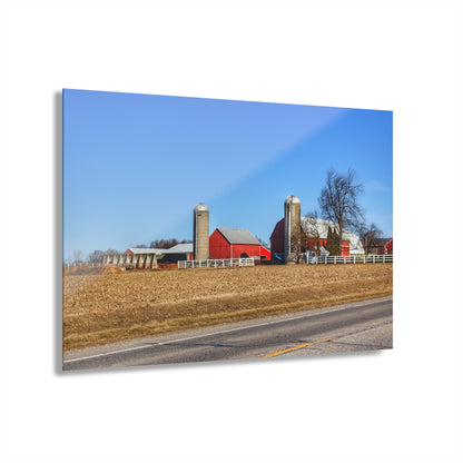 U R There Photography Marlette Reds Rustic Farmhouse Acrylic Wall Print