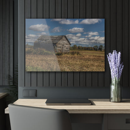 U R There Photography Freiberger Road Little Grey Shack Rustic Farmhouse Acrylic Wall Print