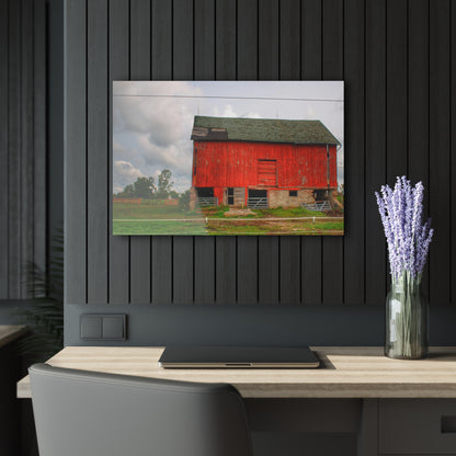 U R There Photography Elba Road Red III Rustic Farmhouse Acrylic Wall Print