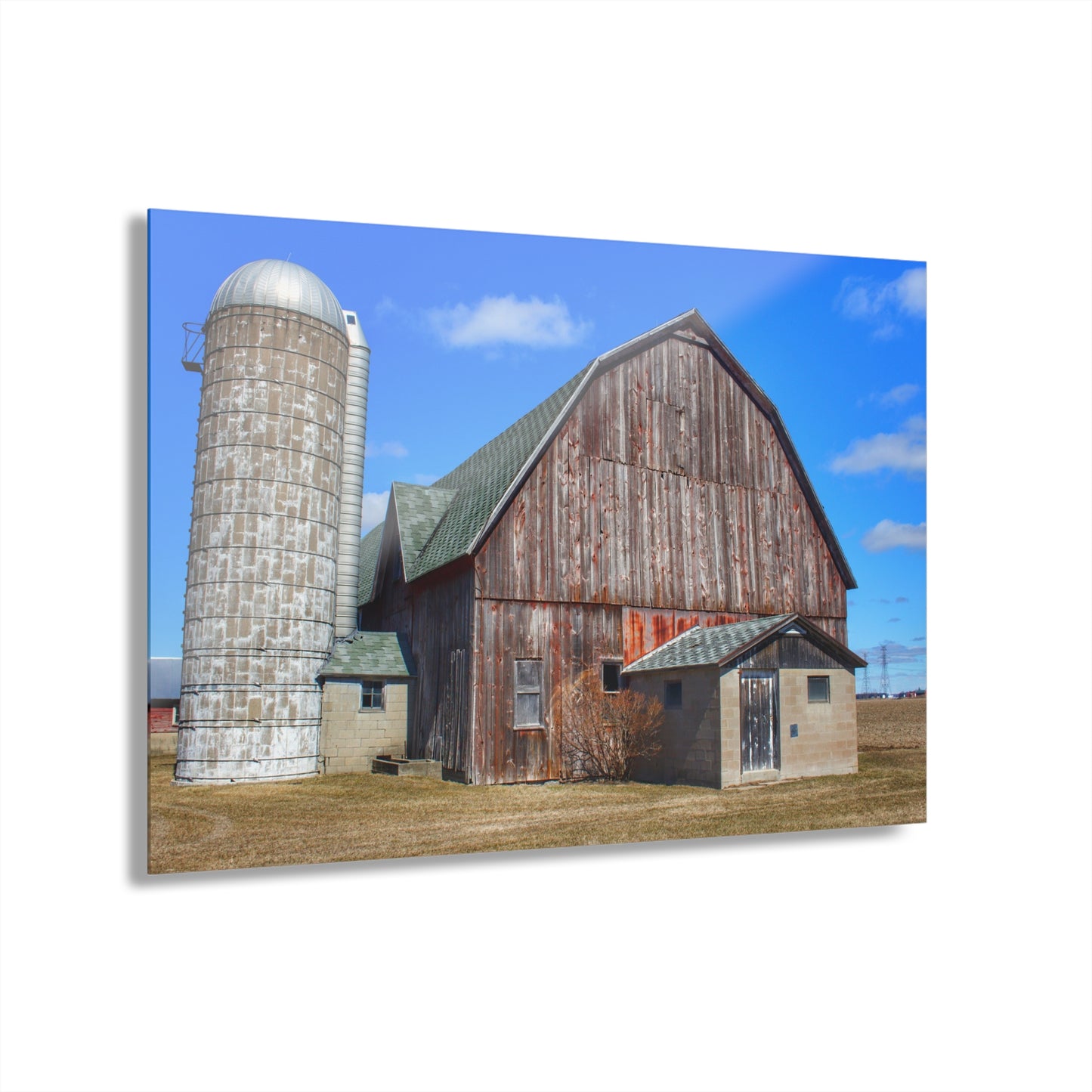 U R There Photography Roedel Road Red in Spring Rustic Farmhouse Acrylic Wall Print