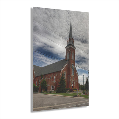 Barn Boutique Modern Farmhouse Acrylic Wall Print| Catholic Church in Frankenmuth