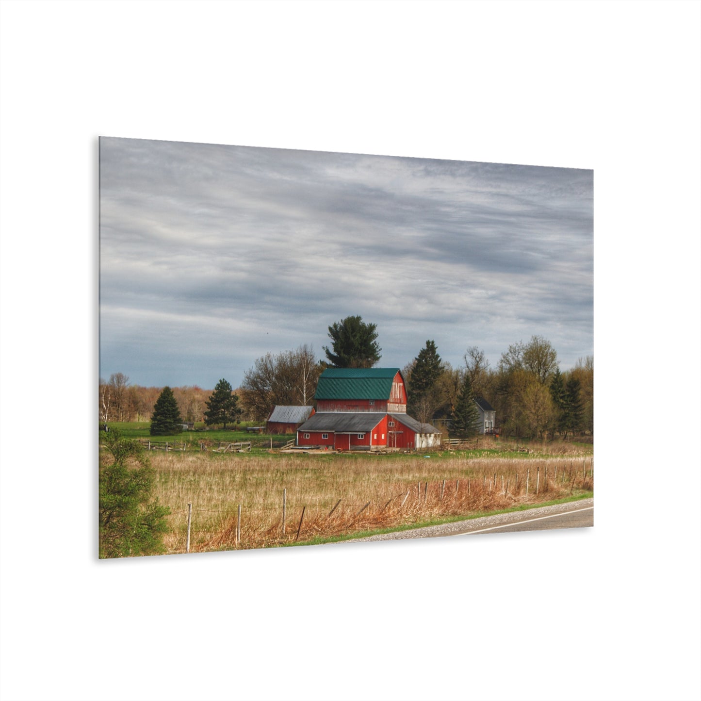 U R There Photography M-24 TnT Red II Rustic Farmhouse Acrylic Wall Print