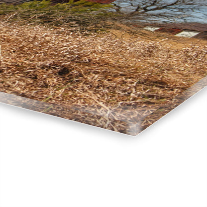 U R There Photography Klam Road Rusted Reds Rustic Farmhouse Acrylic Wall Print