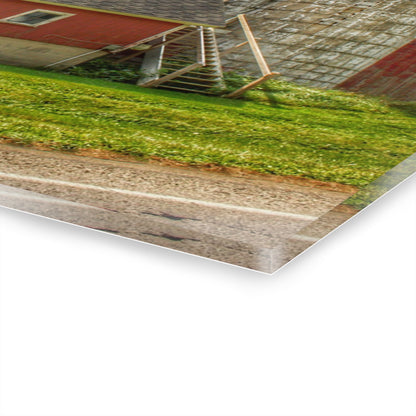 U R There Photography Metamora Red Silo Rustic Farmhouse Acrylic Wall Print