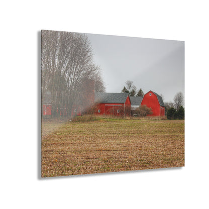 U R There Photography Kidder Road Reds Rustic Farmhouse Acrylic Wall Print