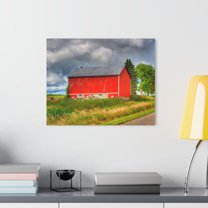 U R There Photography West Brown Horse Barn Rustic Farmhouse Acrylic Wall Print