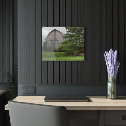 U R There Photography Dequindre Road Grey II Rustic Farmhouse Acrylic Wall Print