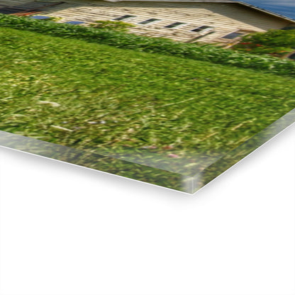 U R There Photography Lake Road Whites Rustic Farmhouse Acrylic Wall Print