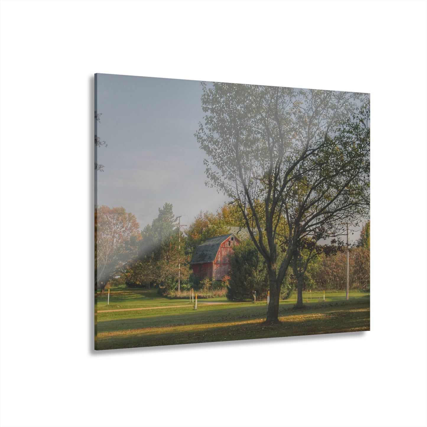 U R There Photography Belle River Red II Rustic Farmhouse Acrylic Wall Print