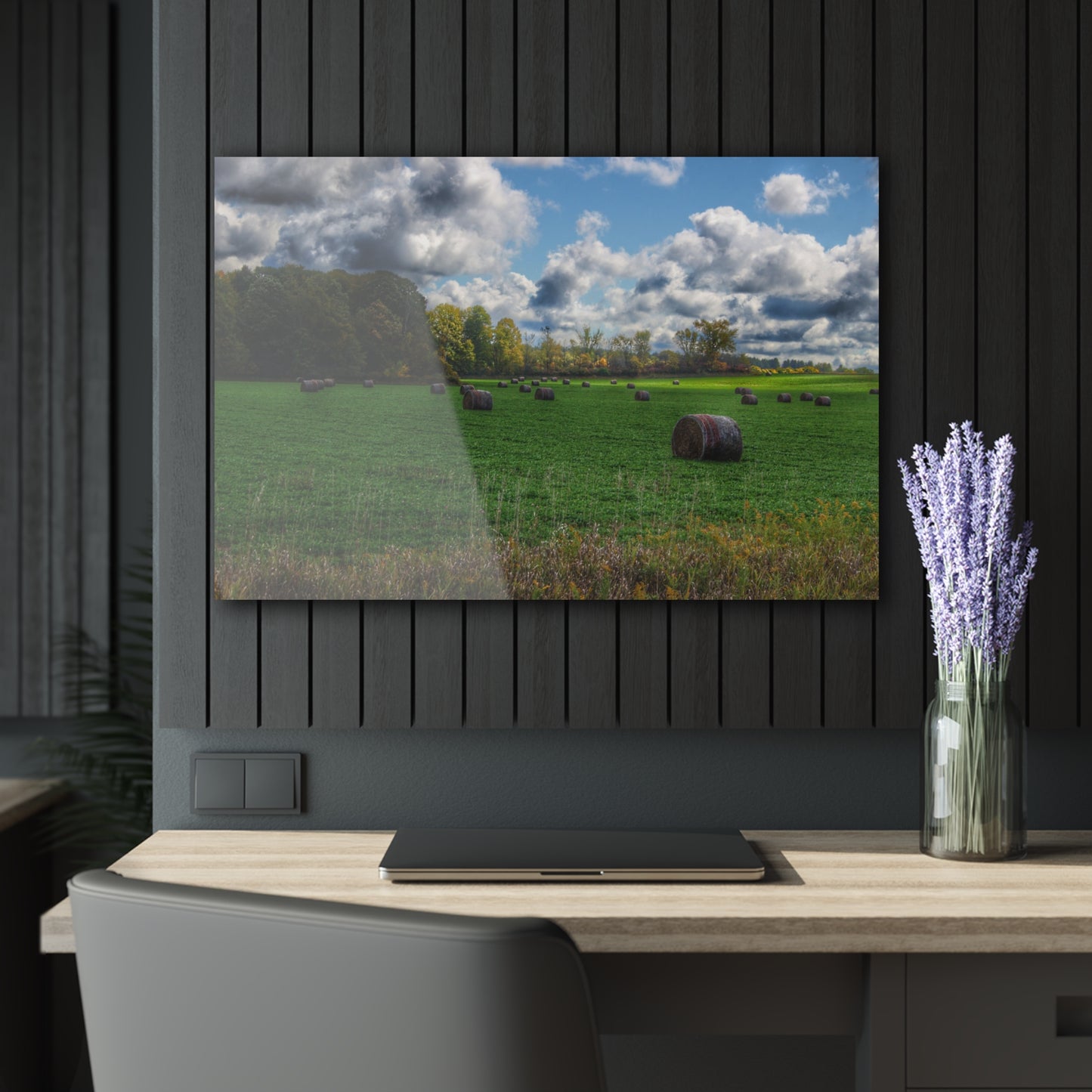 U R There Photography Haybale Heaven 2020 Rustic Farmhouse Acrylic Wall Print