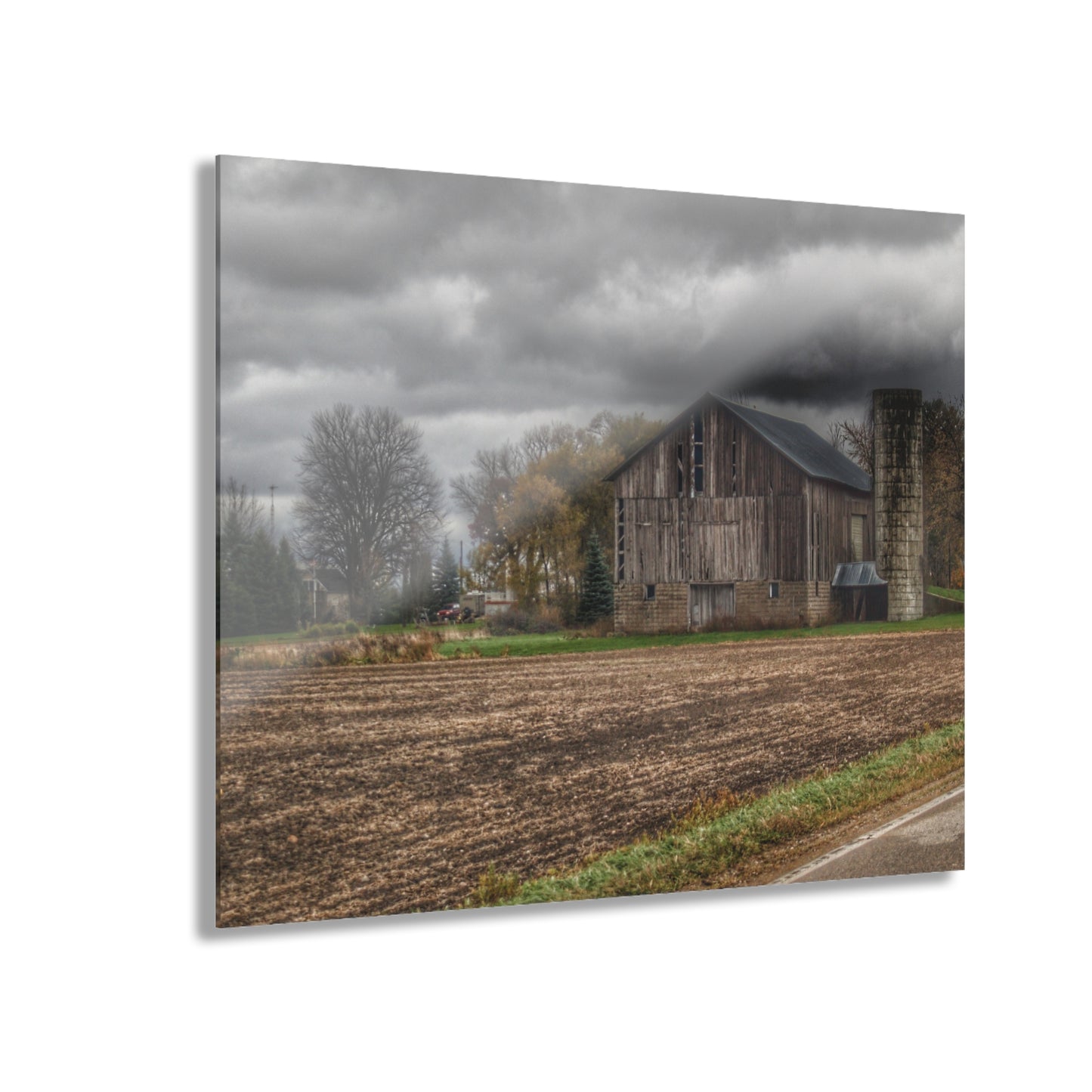U R There Photography Gilford Grey II Rustic Farmhouse Acrylic Wall Print