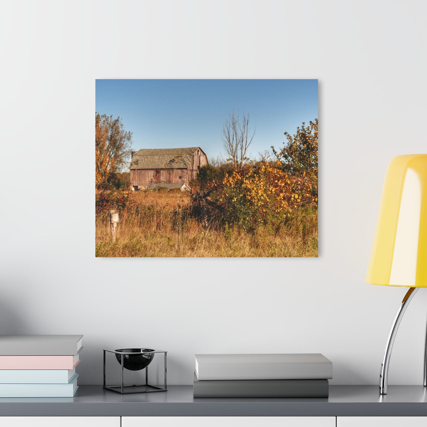 U R There Photography Clothier Road Red I Rustic Farmhouse Acrylic Wall Print