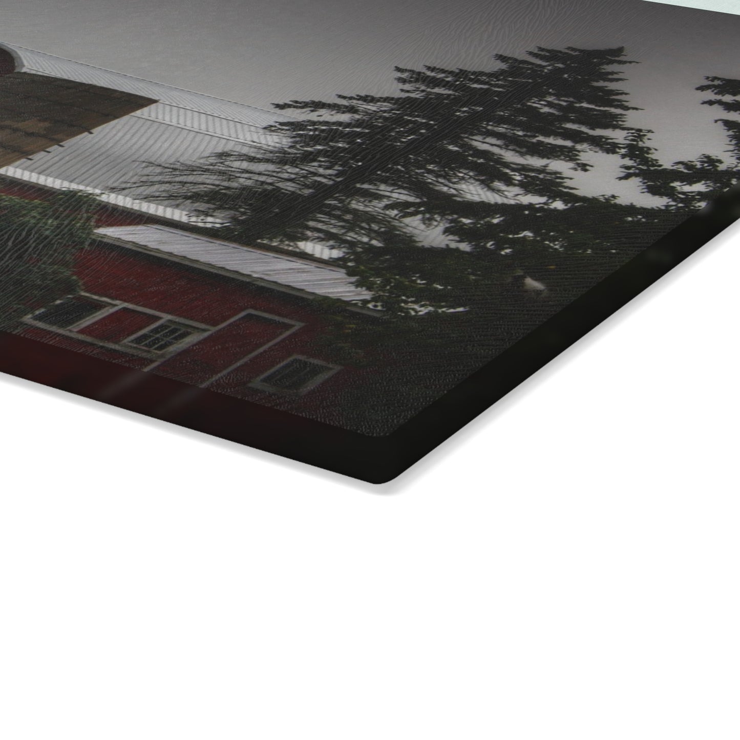 U R There Photography Beyond the Fog on Haines Rustic Farmhouse Tempered-Glass Cutting Board
