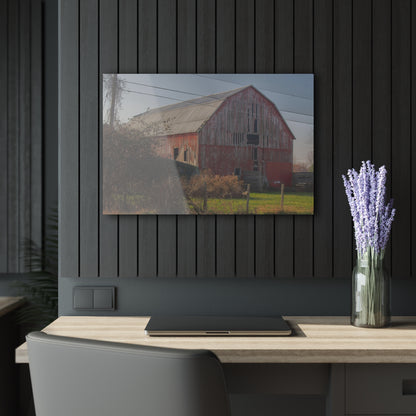 Barn Boutique Modern Farmhouse Acrylic Wall Print| Dodge Road Old Red II