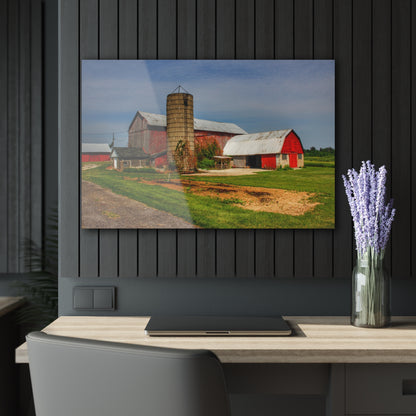 U R There Photography Marlette Red IV Rustic Farmhouse Acrylic Wall Print