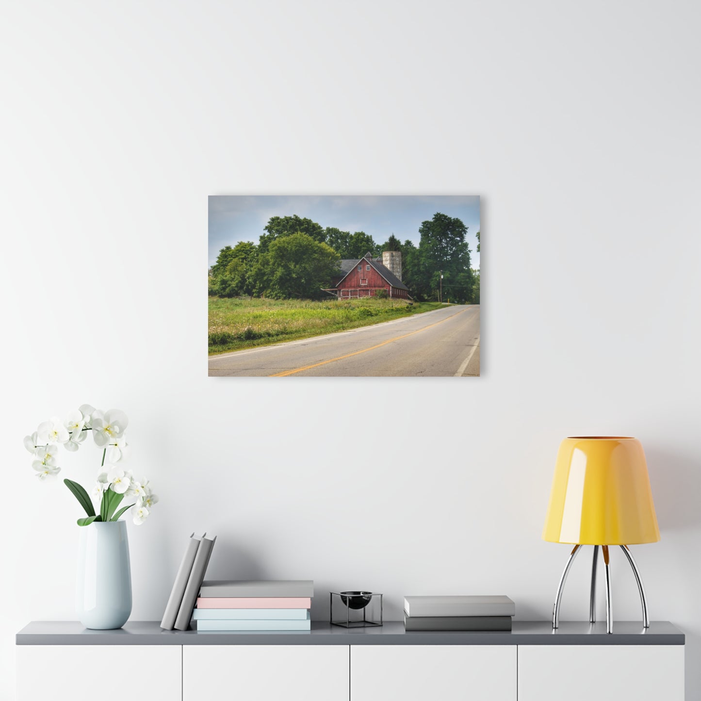 U R There Photography Metamora Red II Rustic Farmhouse Acrylic Wall Print