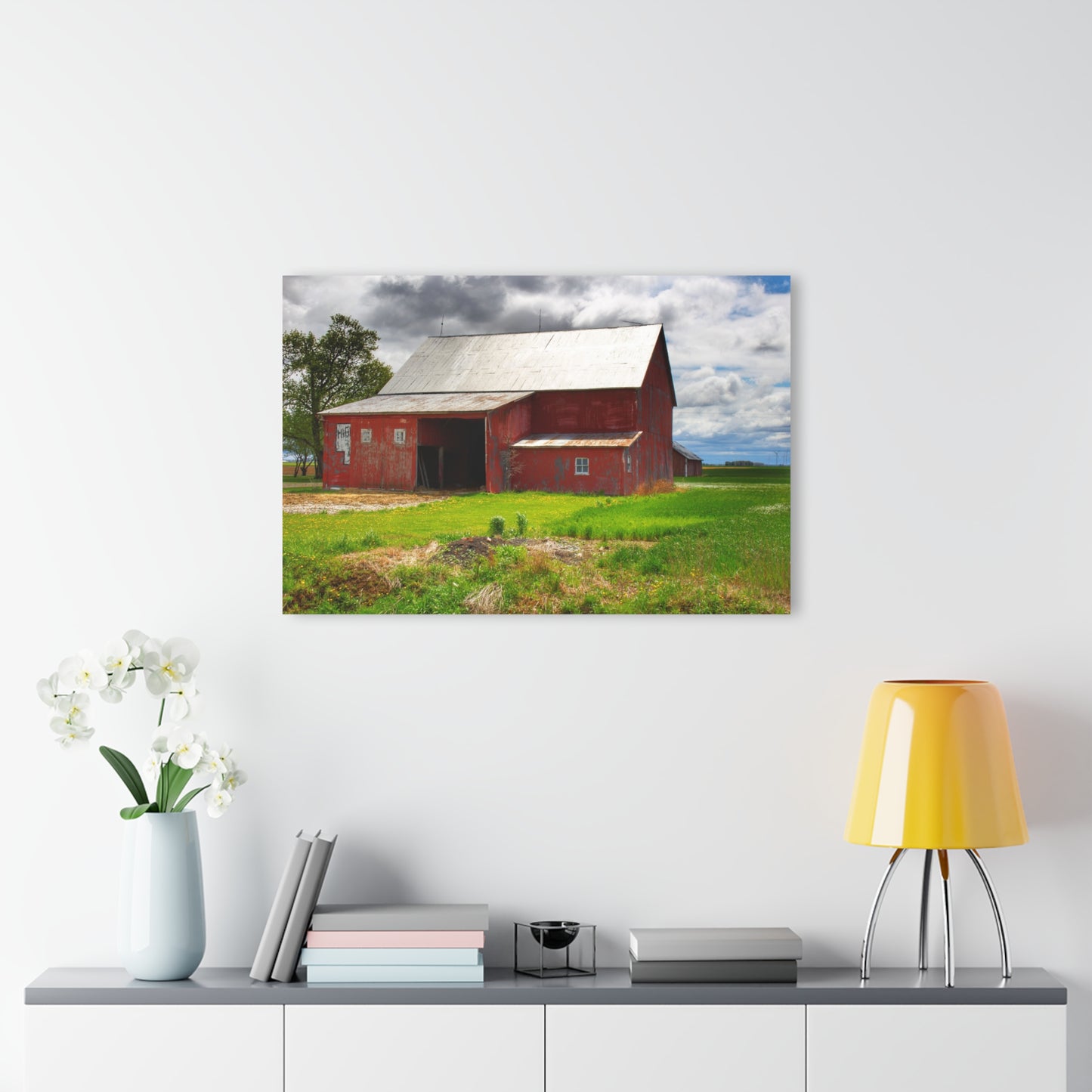U R There Photography Rescue Road Reds Rustic Farmhouse Acrylic Wall Print