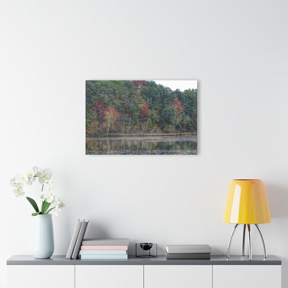 U R There Photography Fall on Murphy Lake IV Rustic Farmhouse Acrylic Wall Print