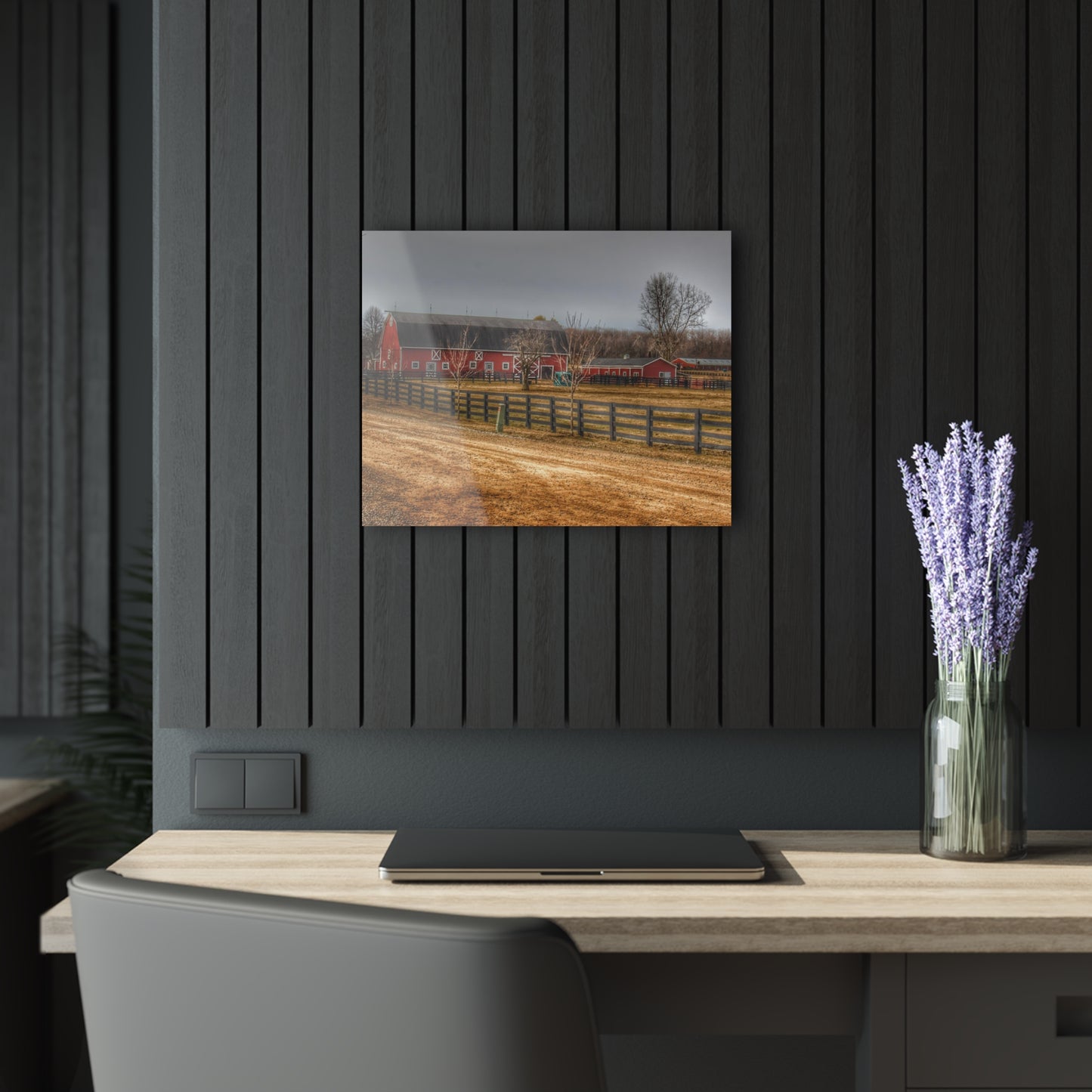 U R There Photography Barber Road Farm II Rustic Farmhouse Acrylic Wall Print